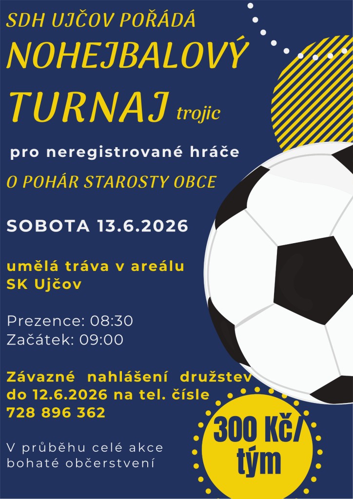 Nohejbalový turnaj trojic - Ujčov
