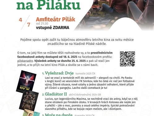 Letní kino na Piláku: Hlasujte o film a užijte si večer pod hvězdami!